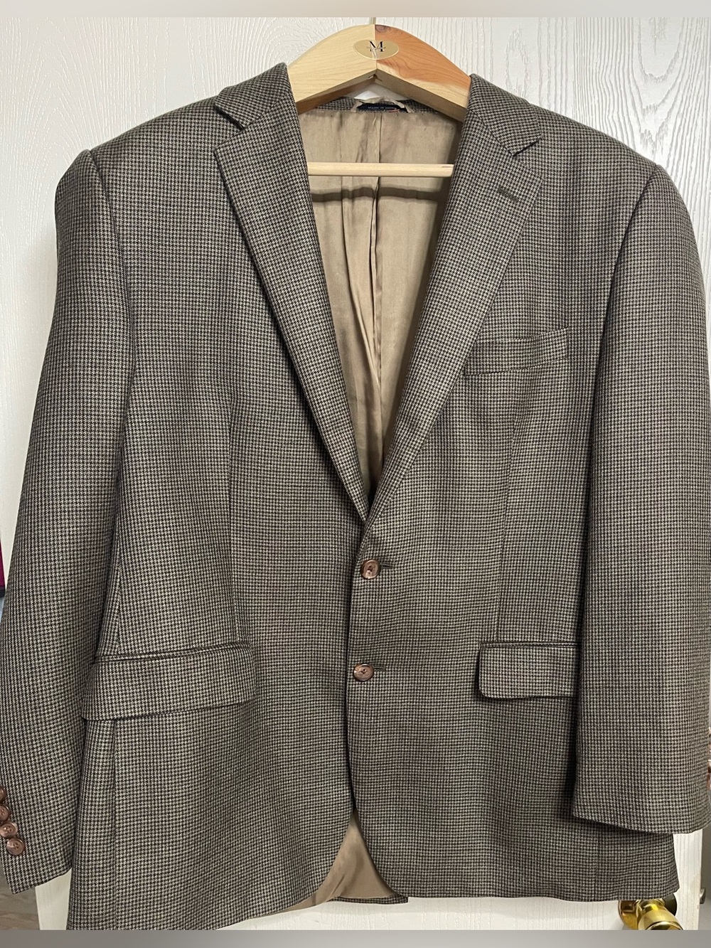 Ralph Ralph Lauren Men’s Houndstooth Sport Coat Blazer 44R Classic